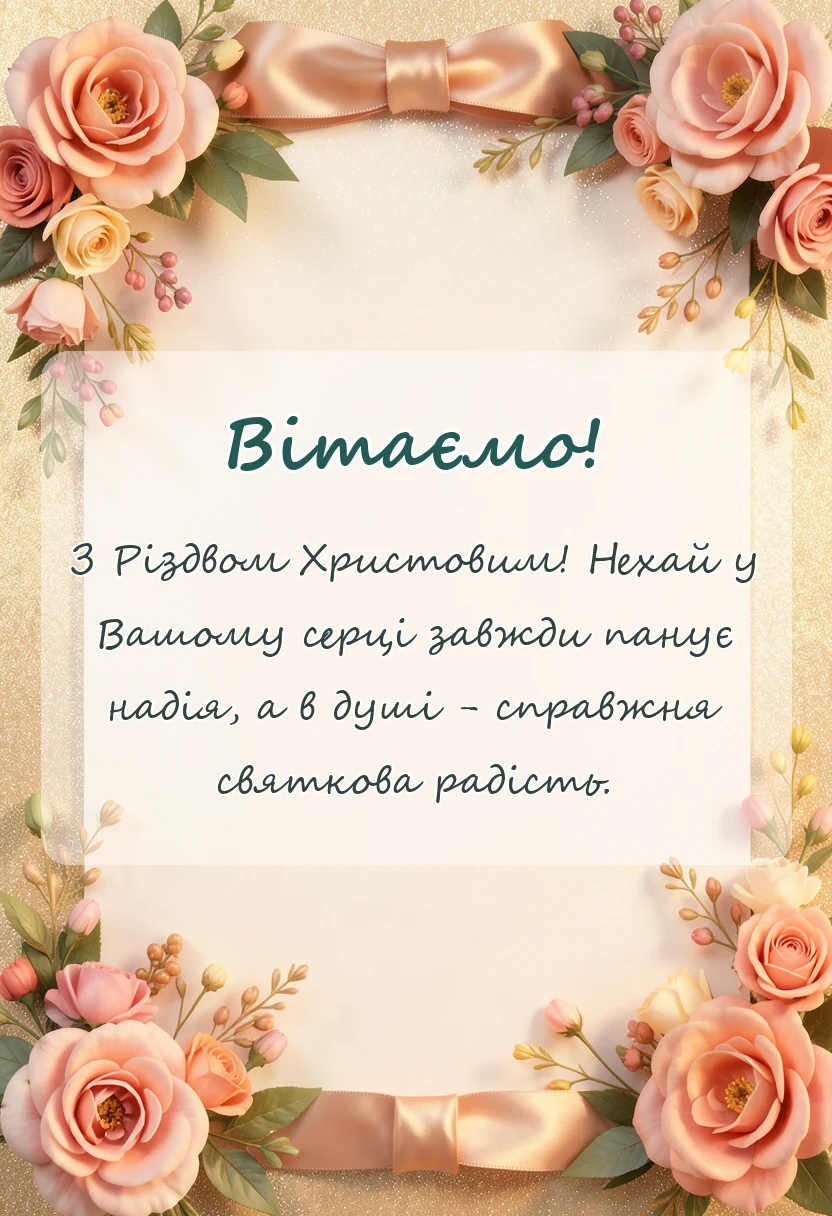 вітальна листівка - картинки з різдвом христовим