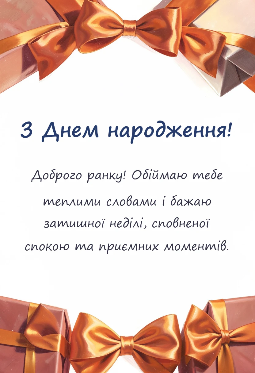 вітальна листівка - доброго ранку гарної неділі картинки
