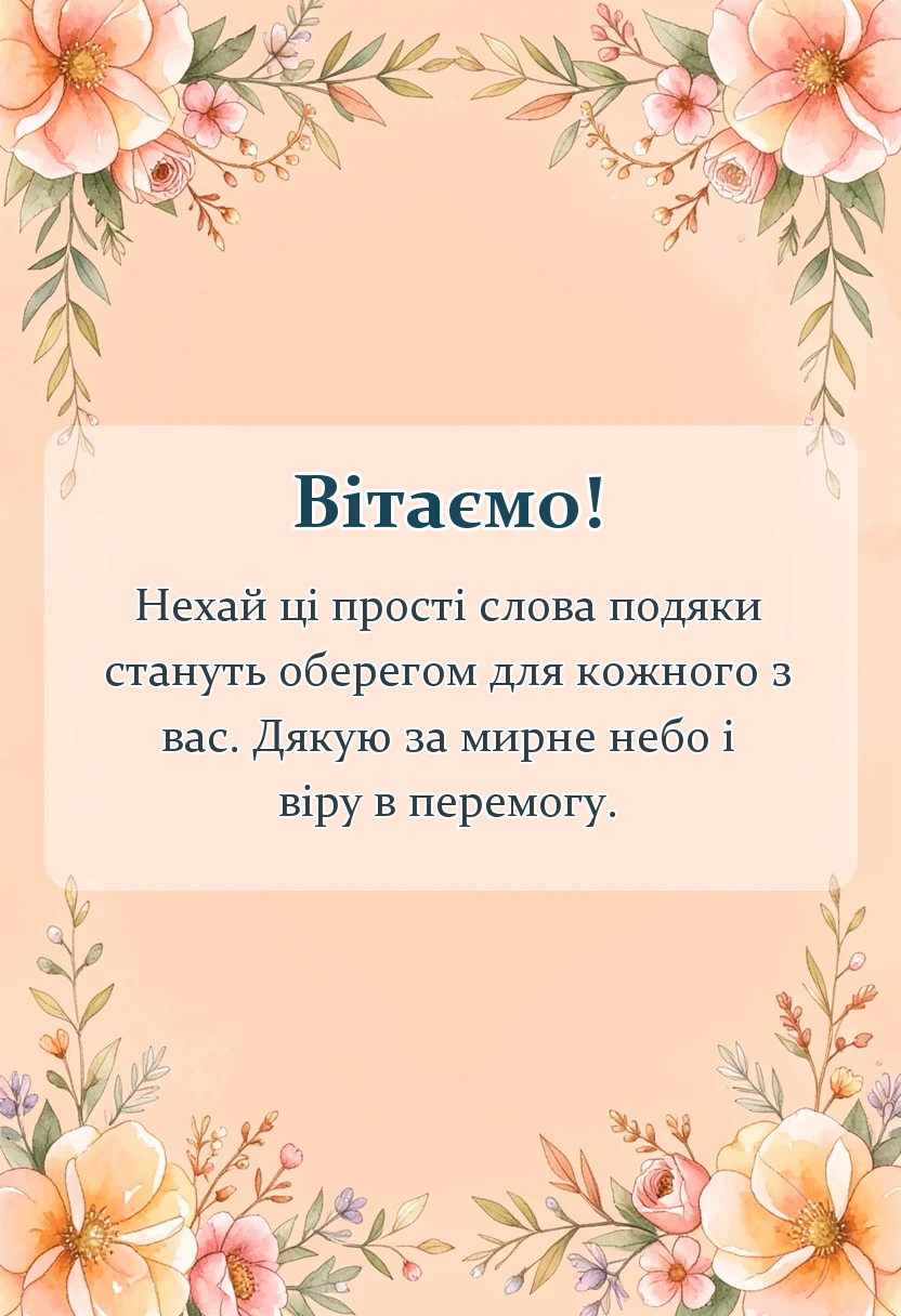 святкова картинка: подяка воїнам захисникам картинки