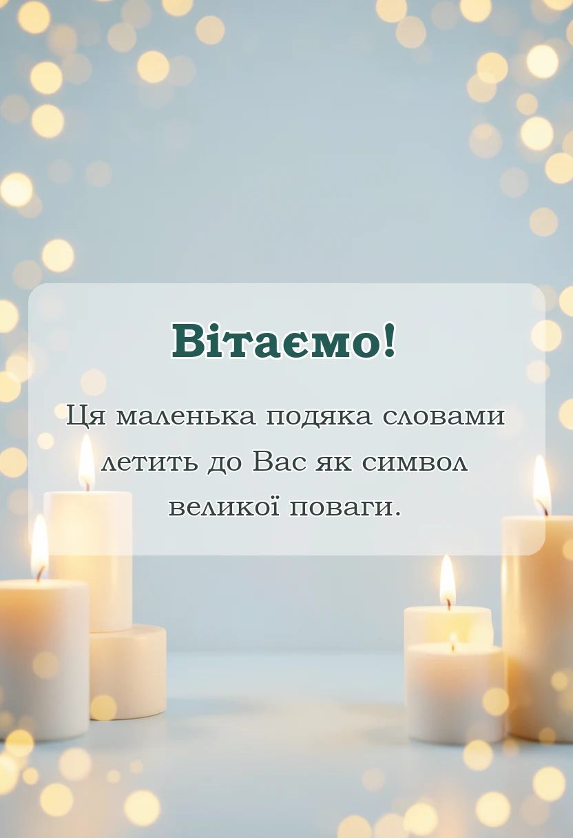 святкова картинка: слова подяки