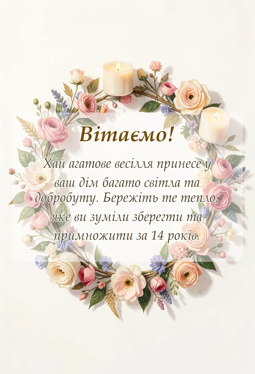 святкова картинка: картинки з агатовим весіллям