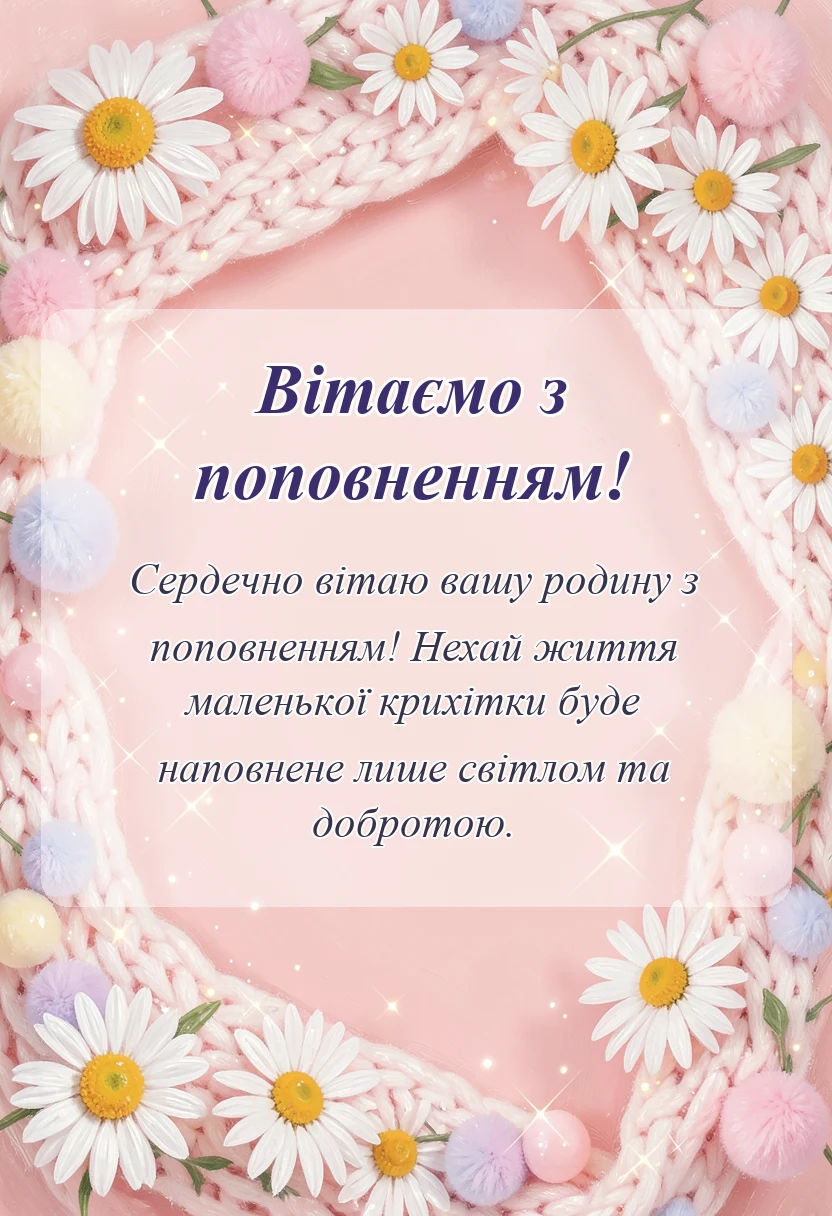 листівка з побажанням - картинки з народженням внучки