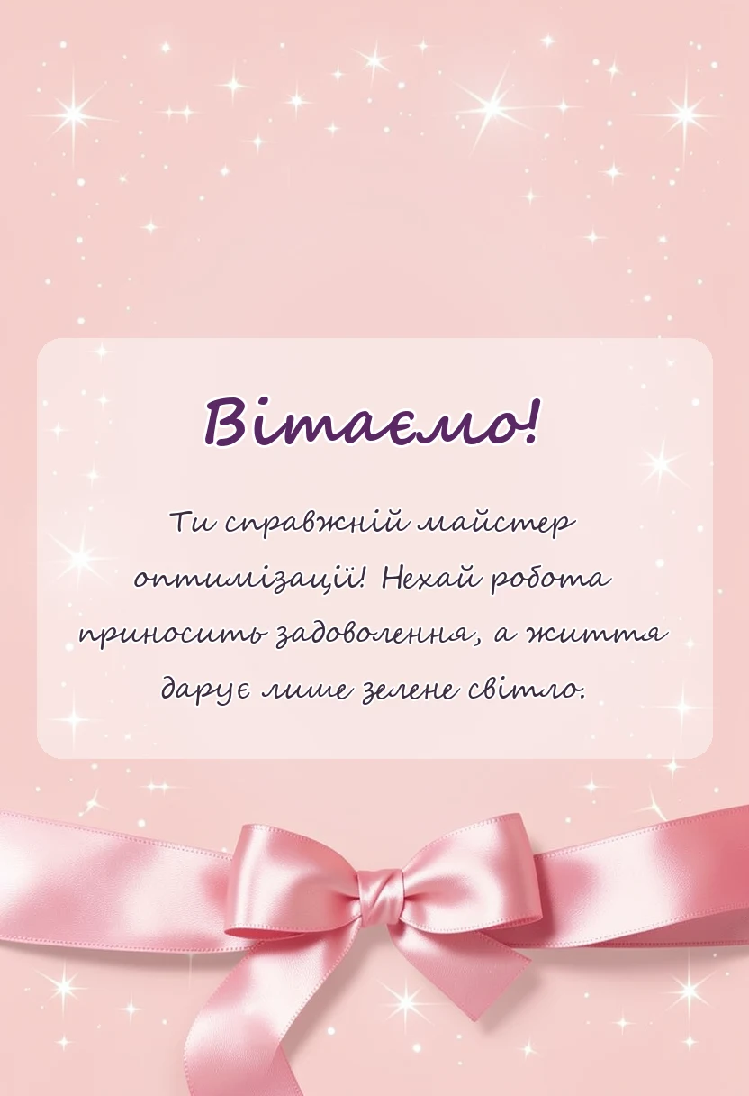 красива листівка: вітання з днем логіста