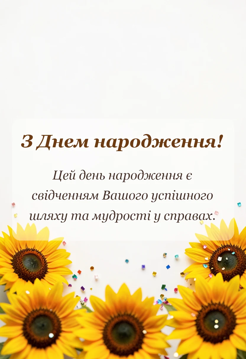 вітальна листівка - привітання з днем народження денису