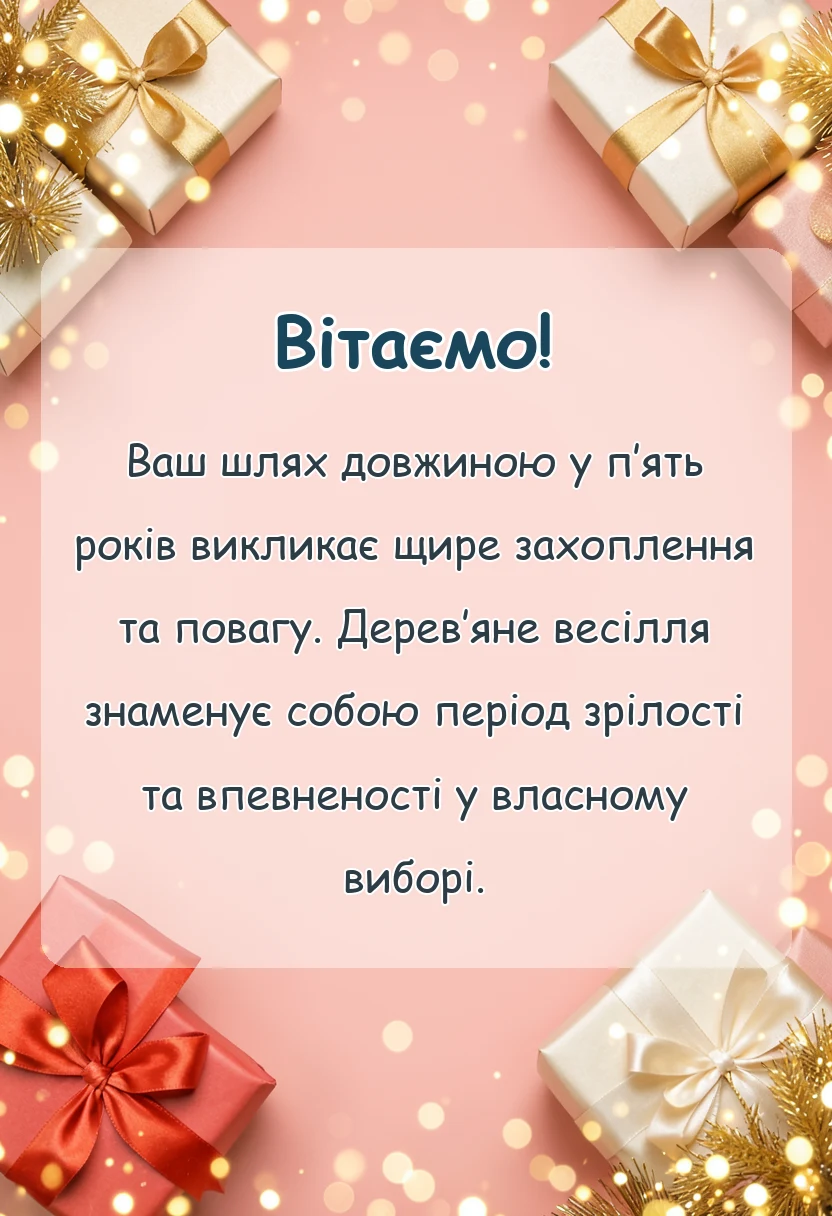 святкова картинка: картинки з дерев'яним весіллям