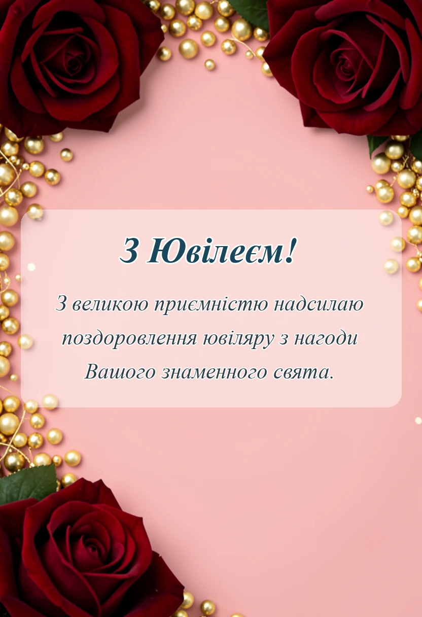 листівка з побажанням - гарні картинки з ювілеєм