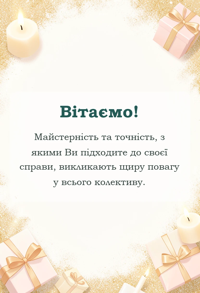 красива листівка: день землевпорядника вітання