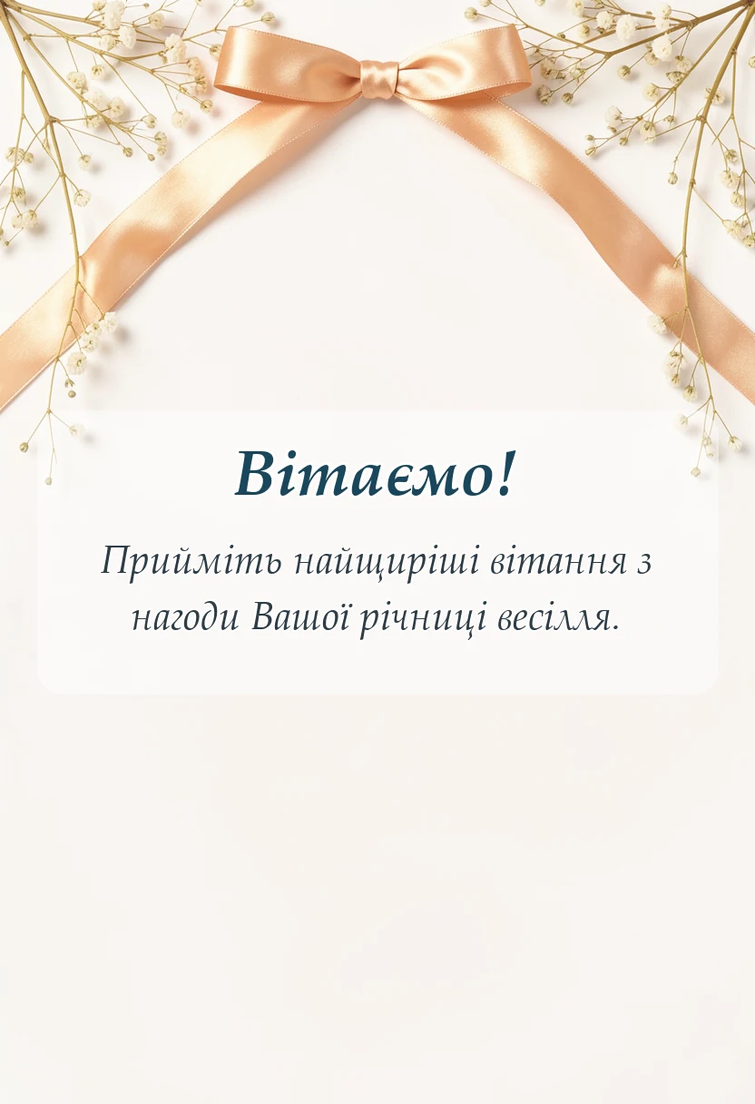 святкова картинка: привітання з 18 років весілля
