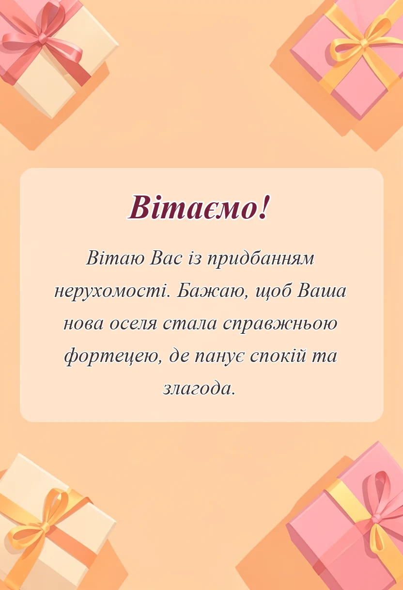 вітальна листівка - картинки з новою квартирою