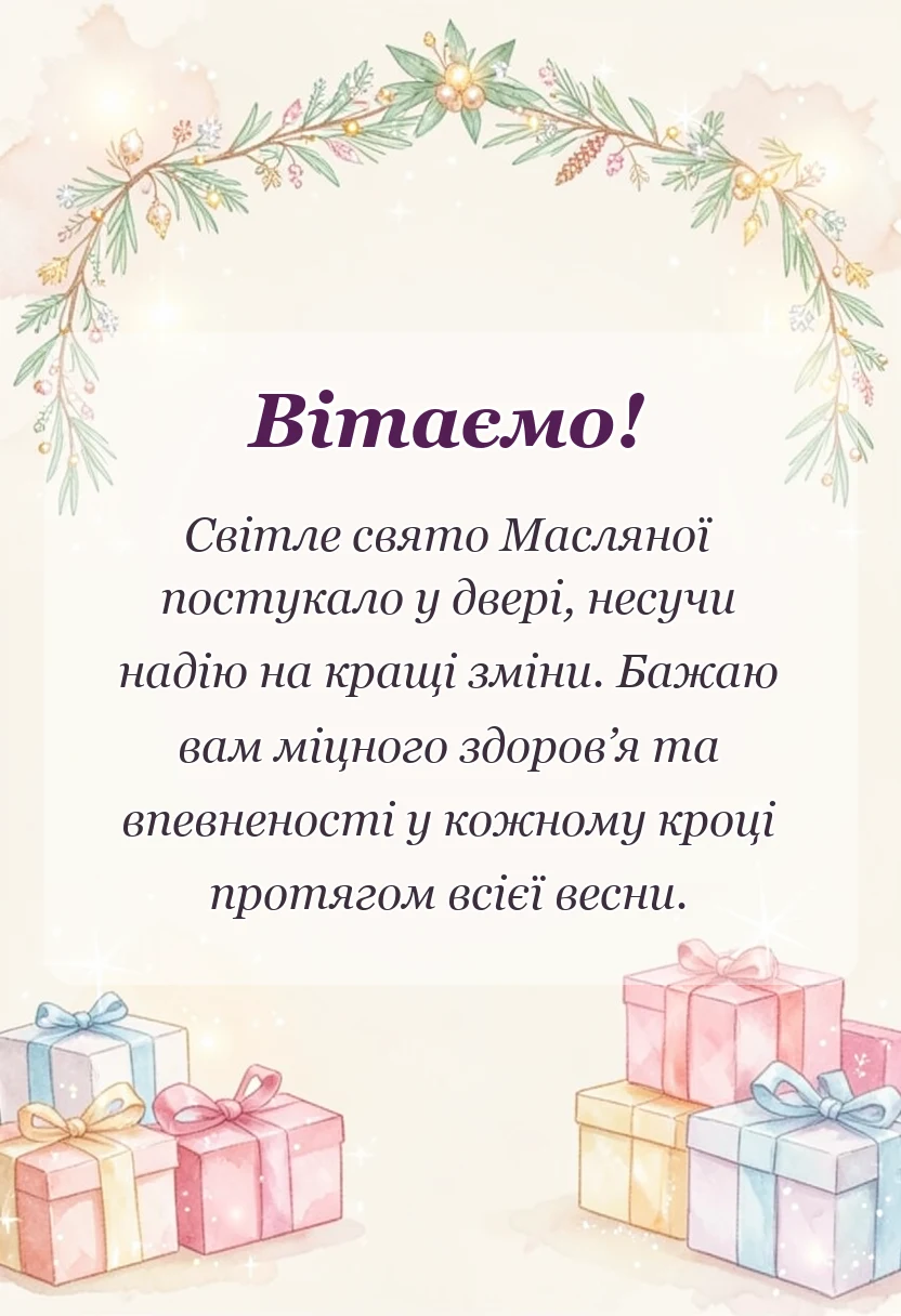 святкова картинка: вірші про масляну на українській мові