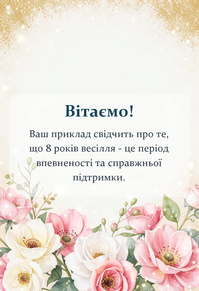красива листівка: жерстяне весілля 8 років картинки