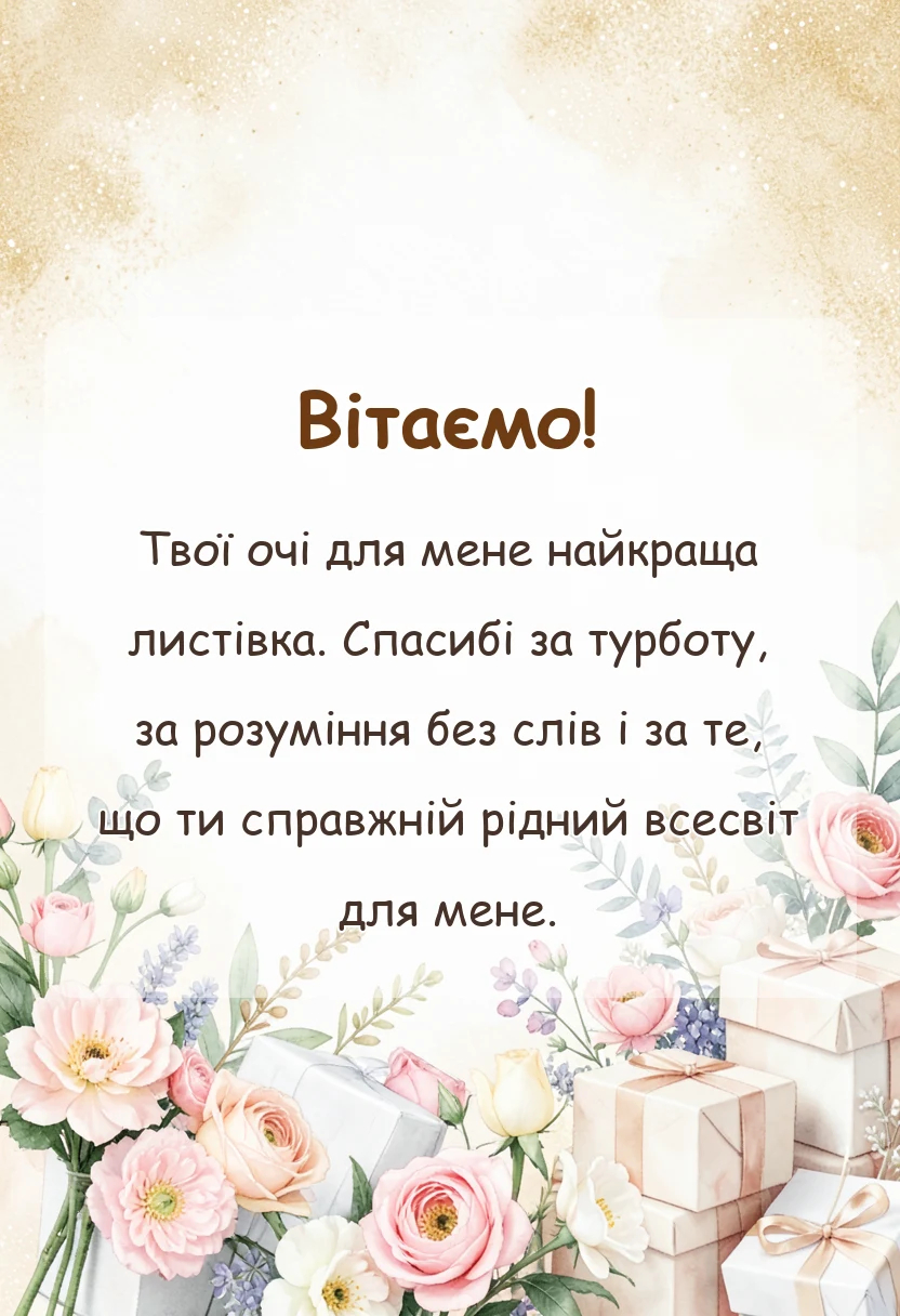 вітальна листівка - короткі привітання з днем святого валентина