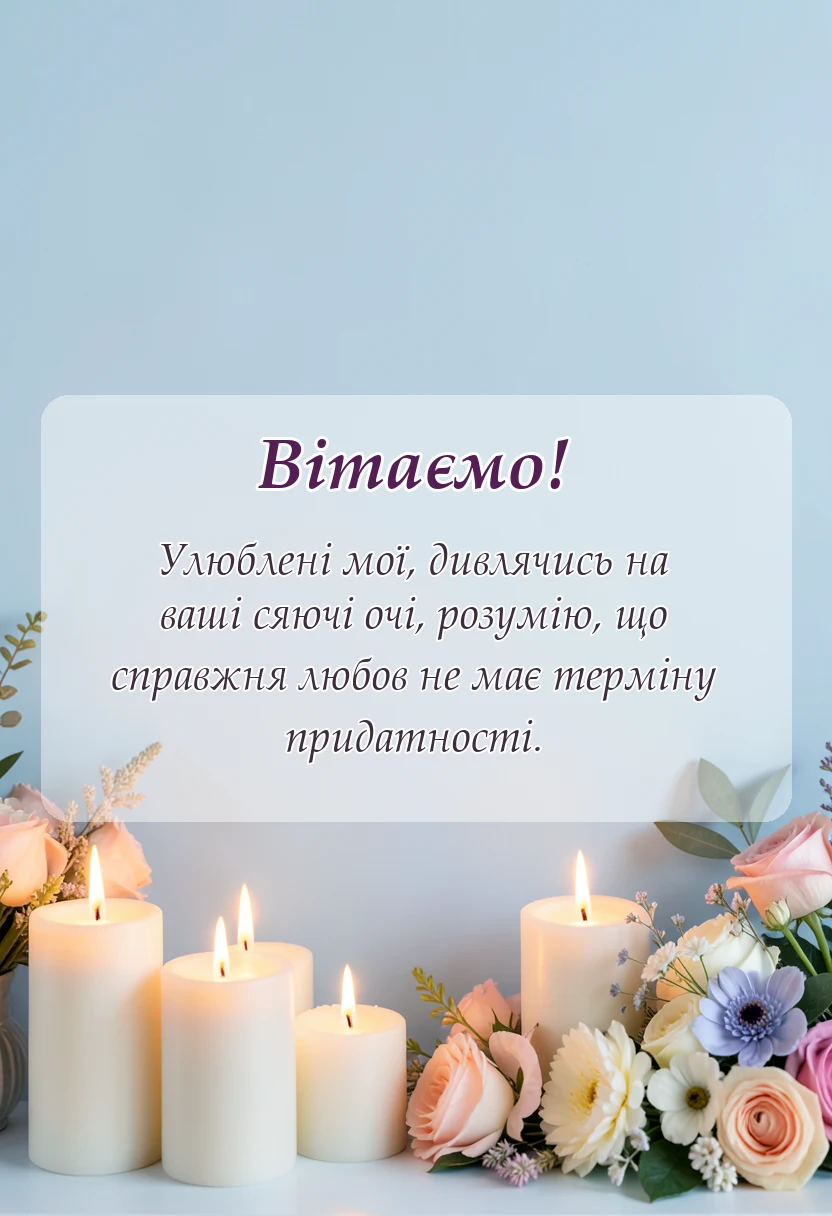 унікальна листівка - картинки з 45 роками весілля