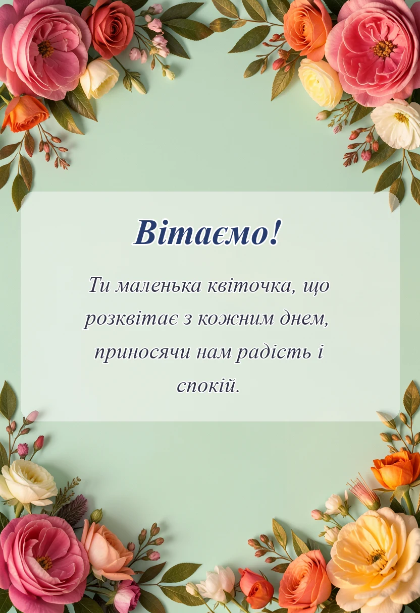 унікальна листівка - картинки з днем народження 2 роки