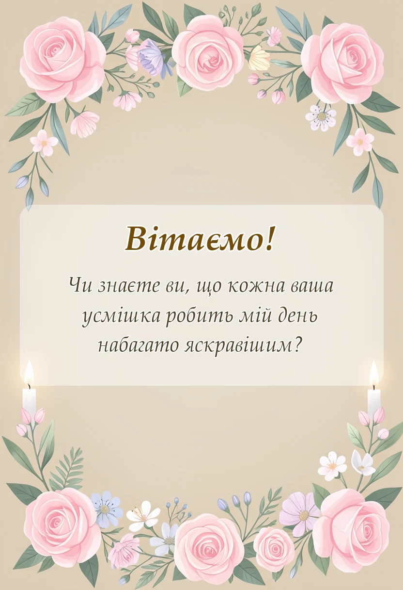 вітальна листівка - подяка учням