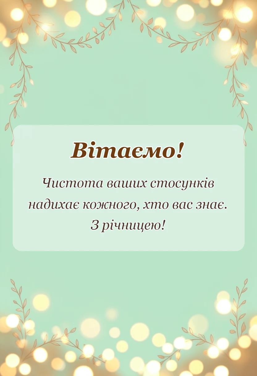 красива листівка: привітання оригінальні скляне весілля 15 років