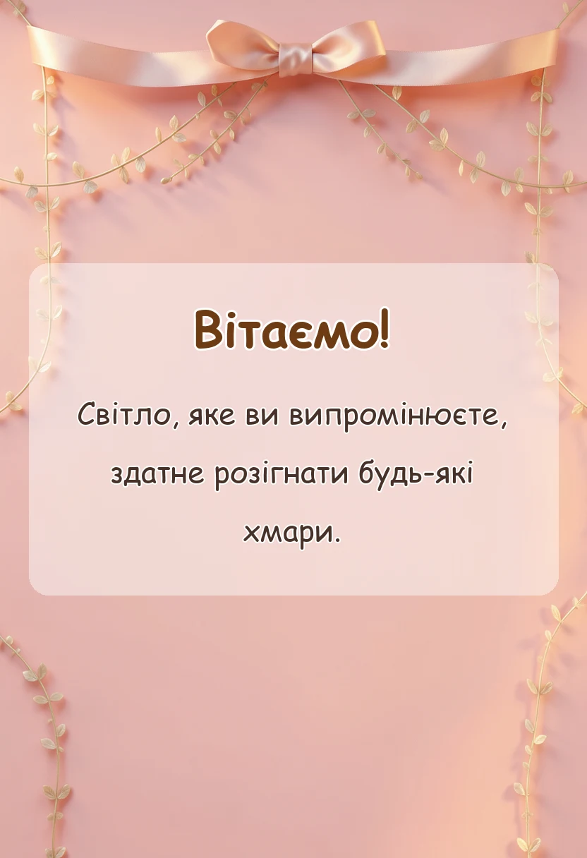 листівка з побажанням - подяка учням
