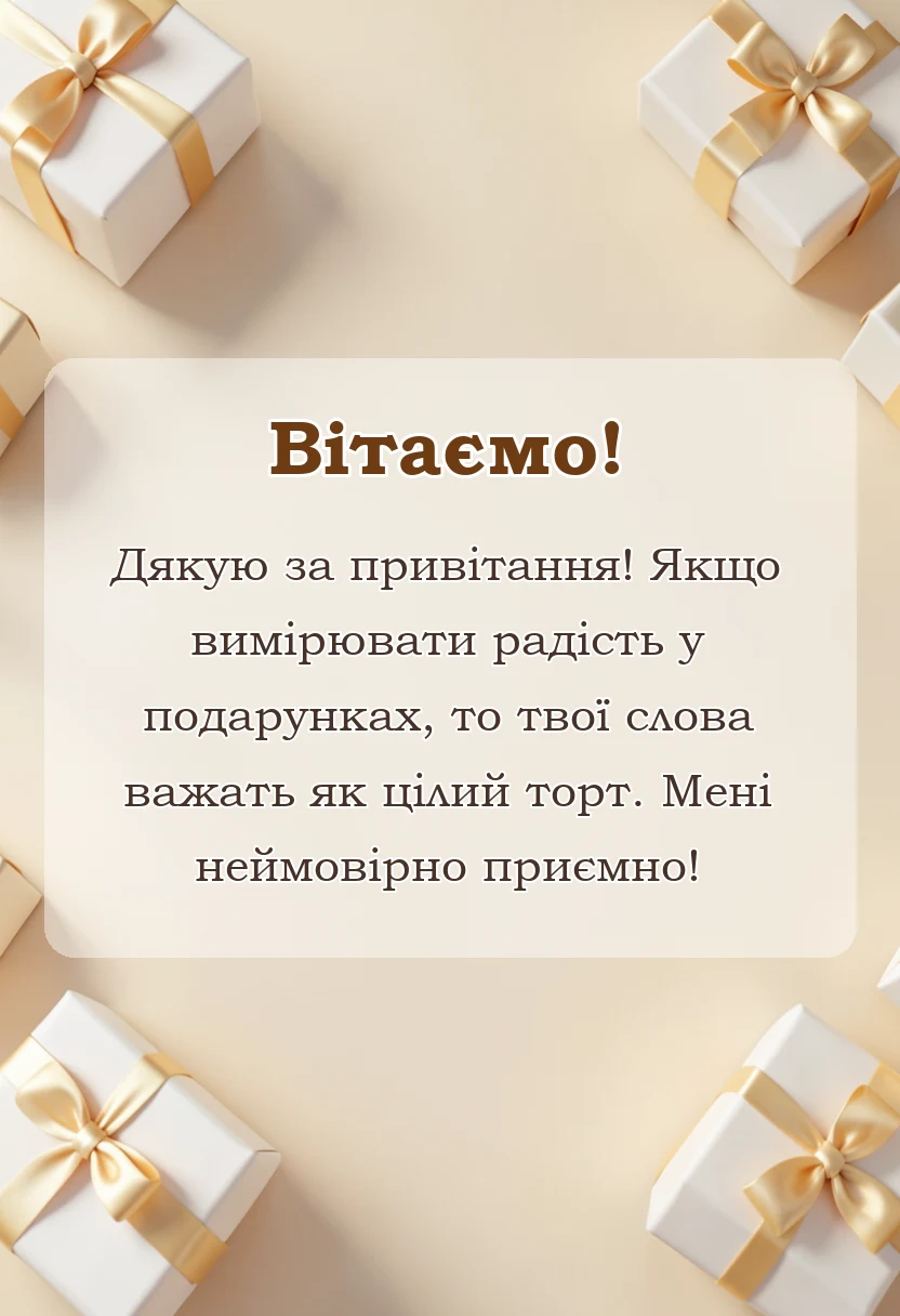 святкова картинка: листівки дякую за привітання