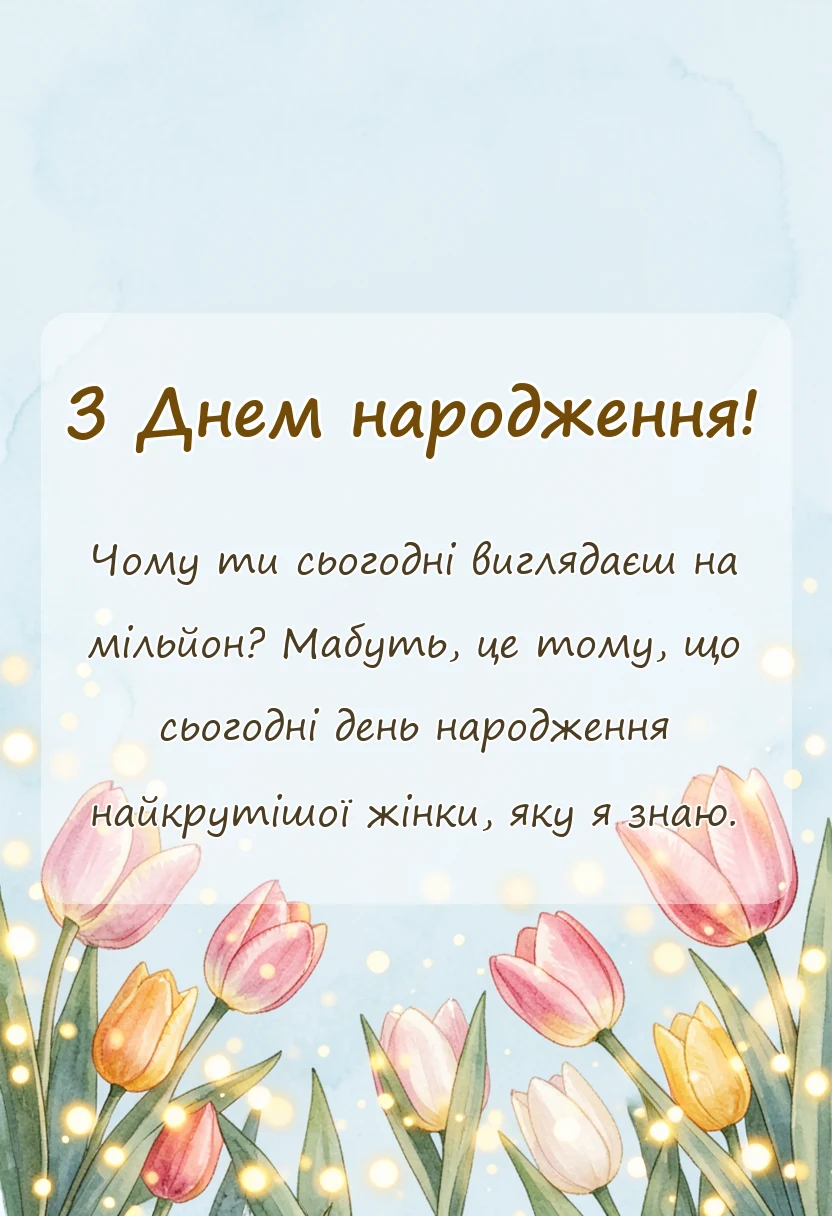 листівка з побажанням - привітання з днем народження найкраща подруга до сліз