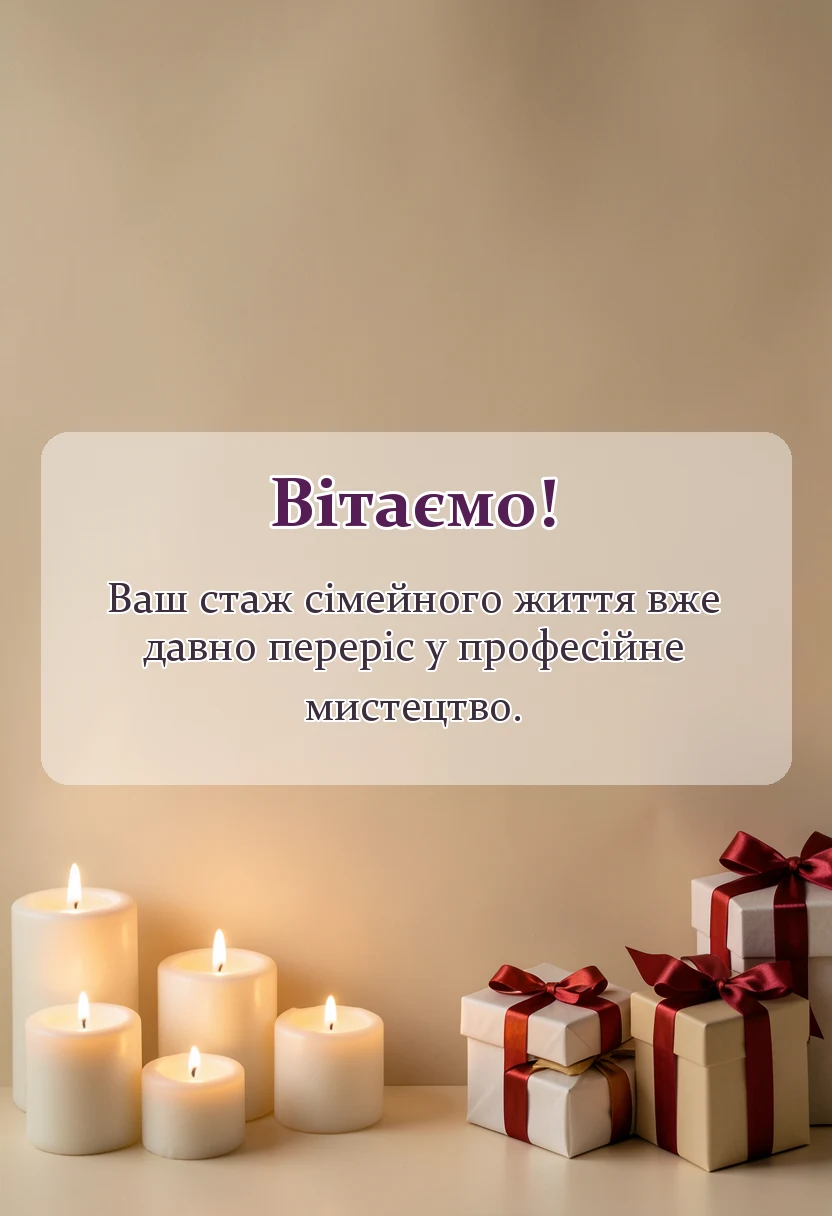 листівка з побажанням - сапфірове весілля привітання