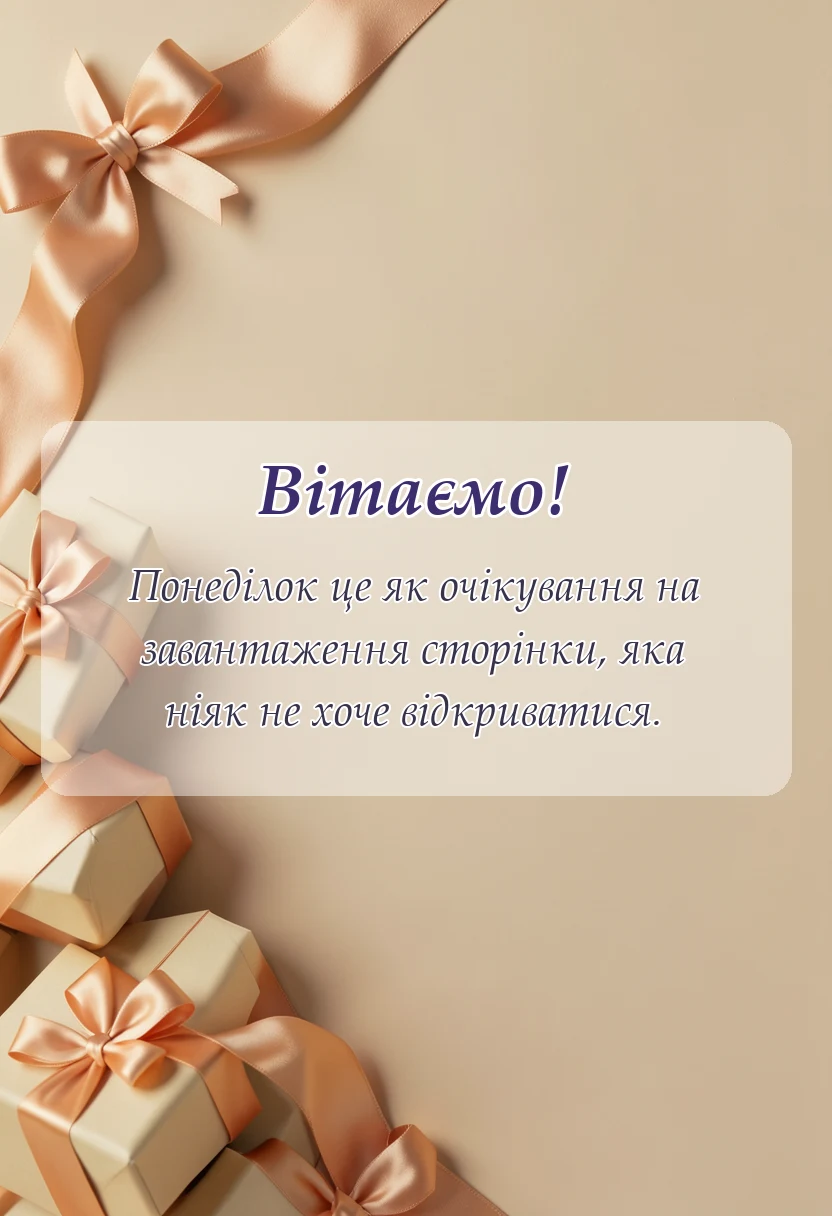 листівка з побажанням - гарного понеділка побажання