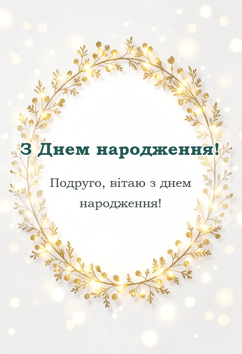 листівка з побажанням - привітання з днем народження найкраща подруга до сліз