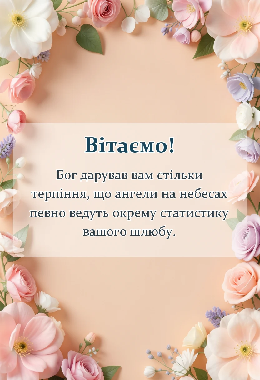 листівка з побажанням - християнське привітання з золотим весіллям