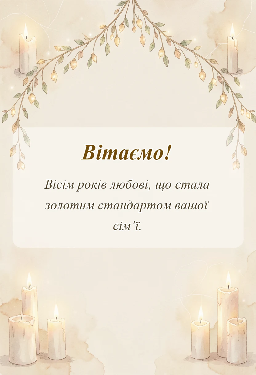 унікальна листівка - привітання з мідним весіллям