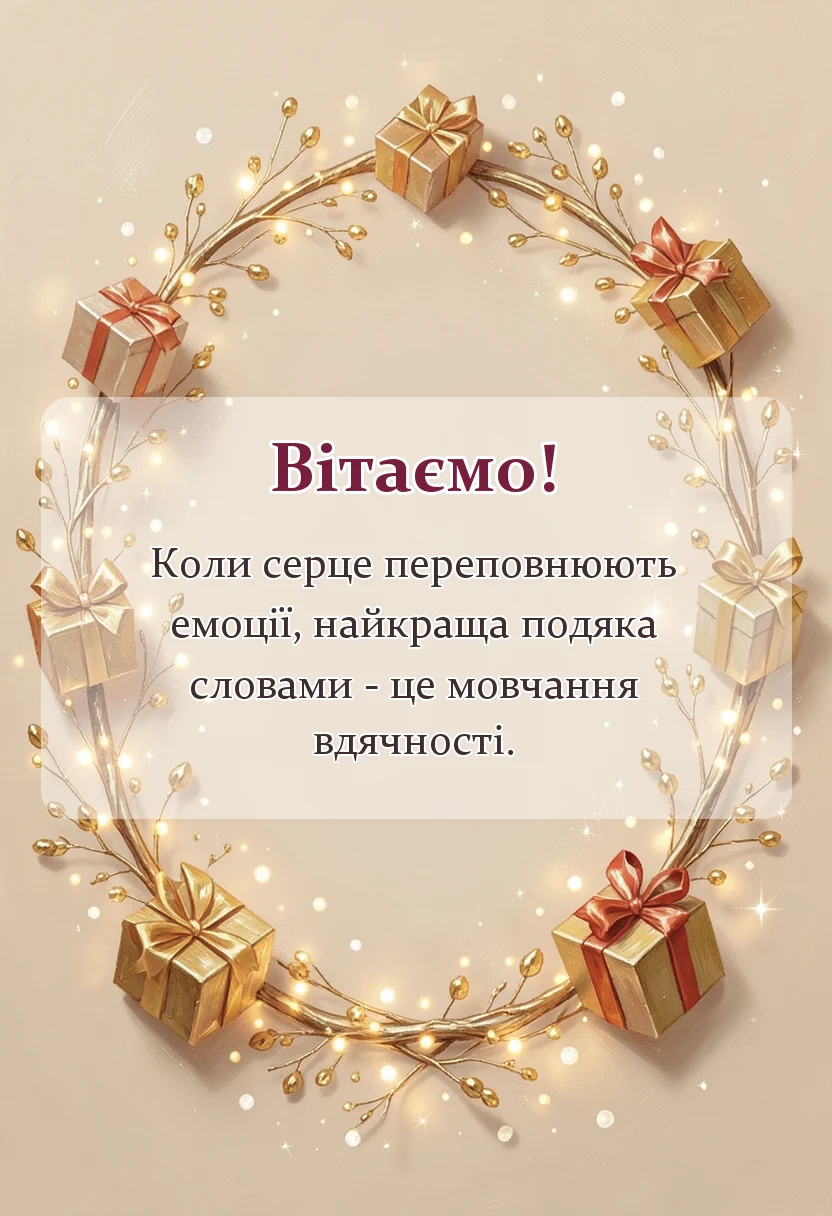 красива листівка: слова подяки