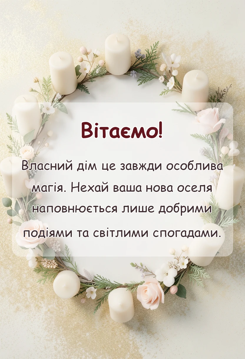 вітальна листівка - картинки з новою квартирою
