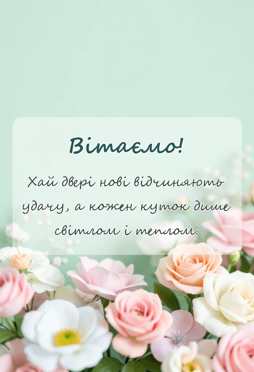 вітальна листівка - картинки з новою квартирою