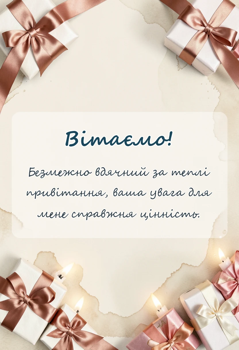 листівка з побажанням - листівки дякую за привітання