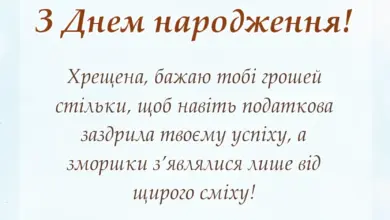 унікальна листівка - привітання з днем народження хресній
