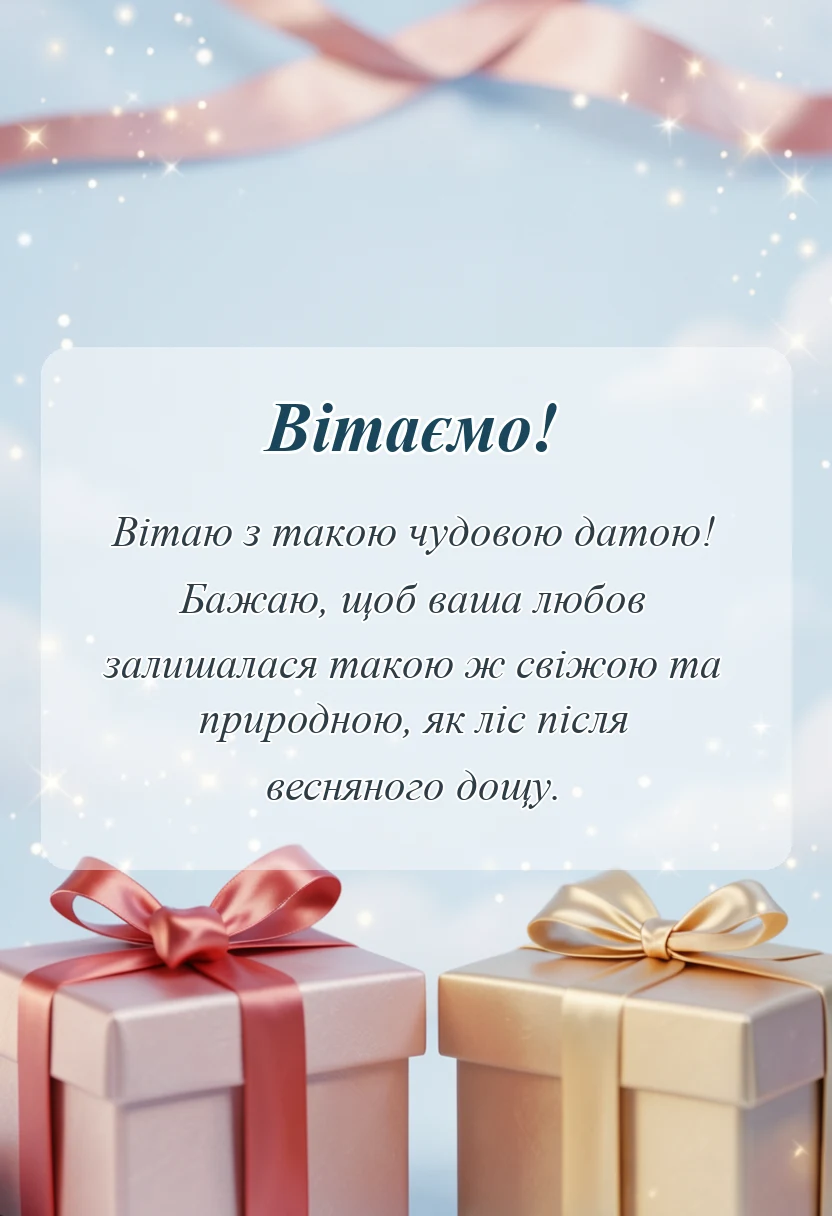 святкова картинка: картинки з дерев'яним весіллям