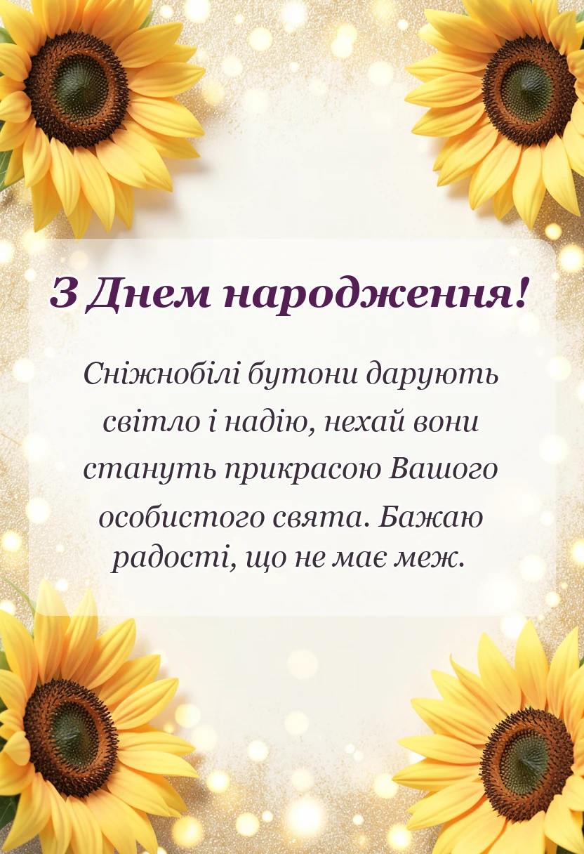 красива листівка: білі троянди з днем народження