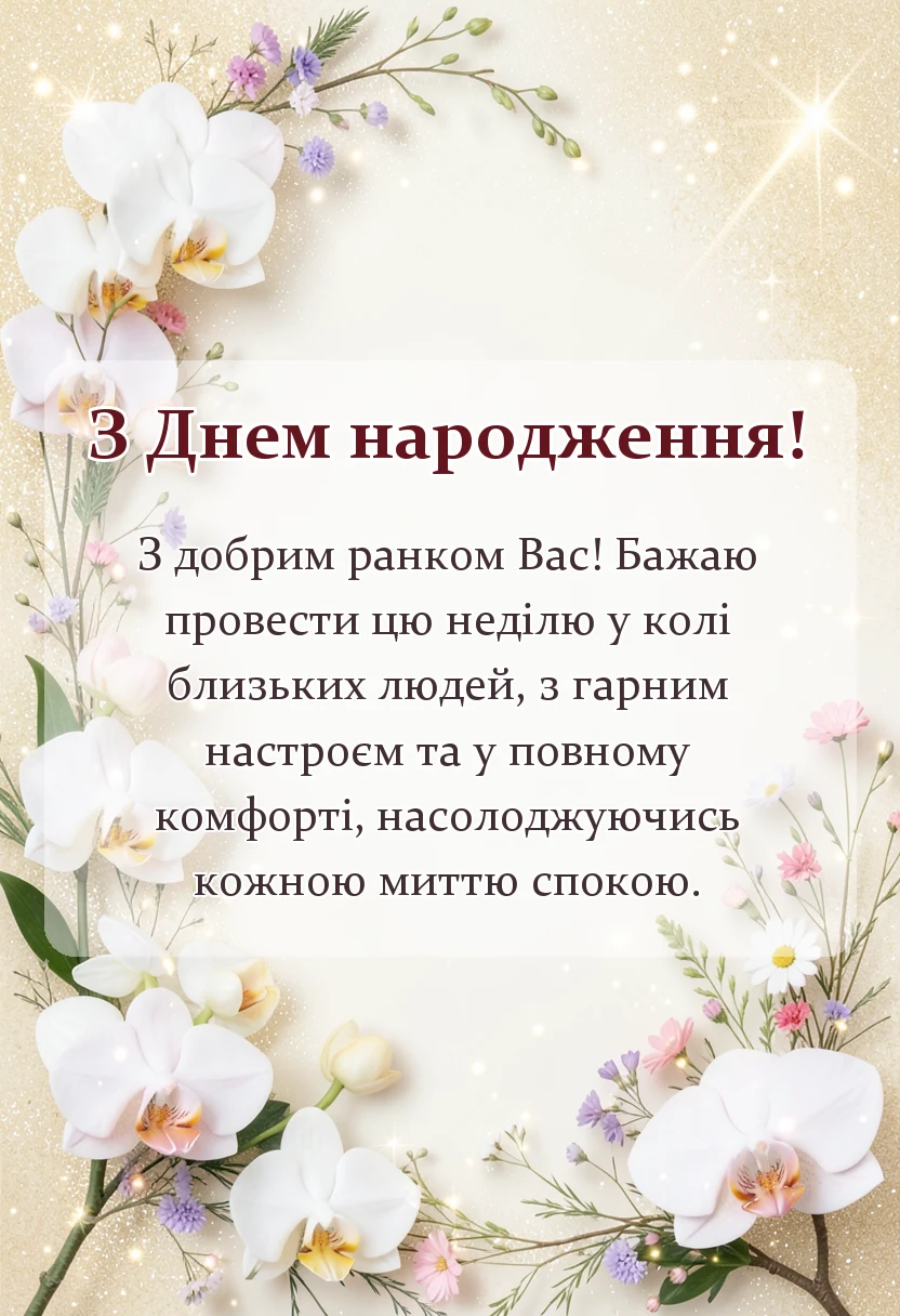листівка з побажанням - доброго ранку гарної неділі картинки