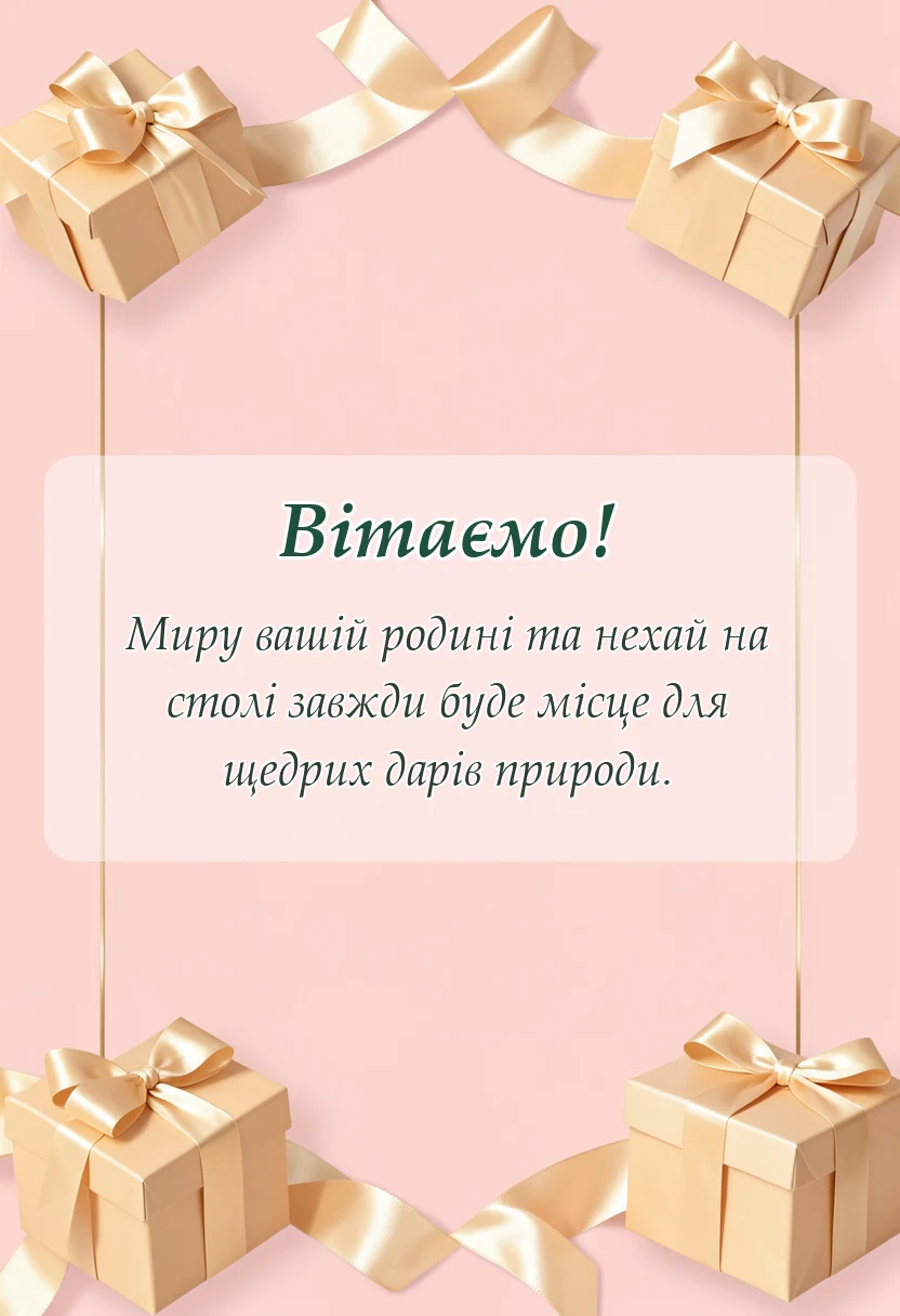 вітальна листівка - листівка яблучний спас