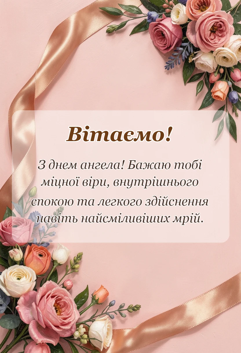 красива листівка: привітання з іменинником