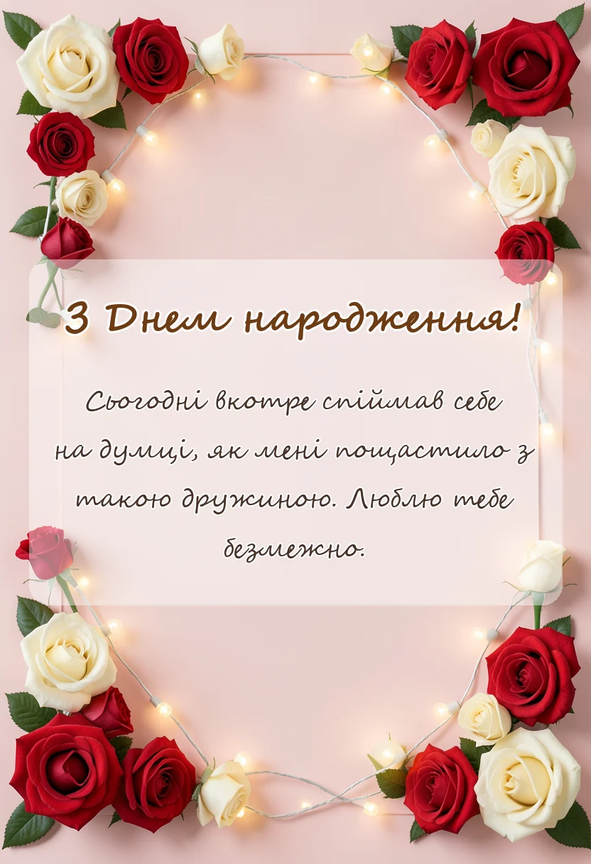 красива листівка: що написати коханій дружині