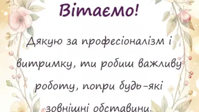 вітальна листівка - привітання з професійним святом під час війни своїми словами