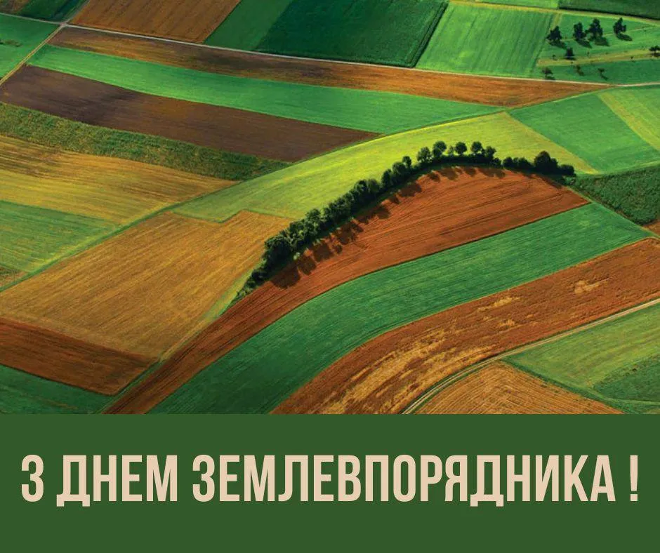 Кольорові поля та привітання з Днем землевпорядника